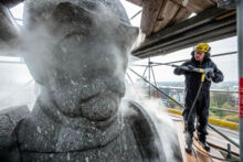 Kärcher: Reinigung Bismarck-Denkmal in Hamburg